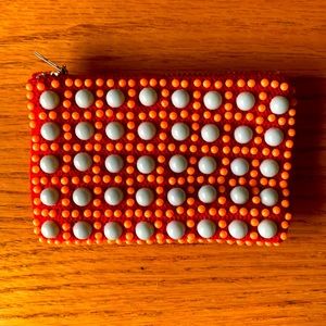 1970’s change purse card holder RED 😍